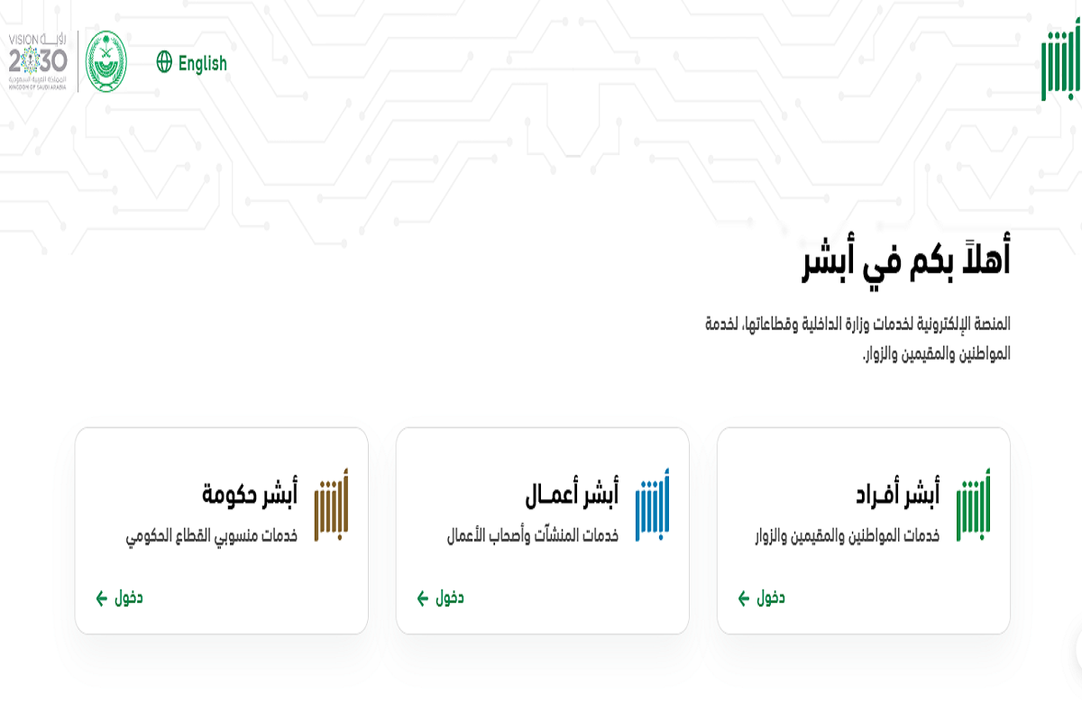 تجديد الإقامة لمدة سنتين عبر أبشر 