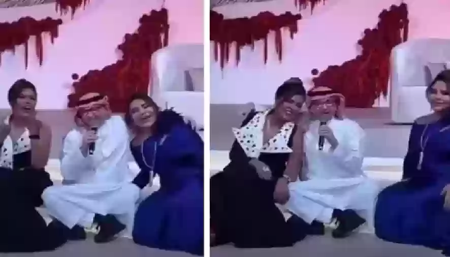 عبدالمجيد عبدالله يحتضن أحلام ووعد